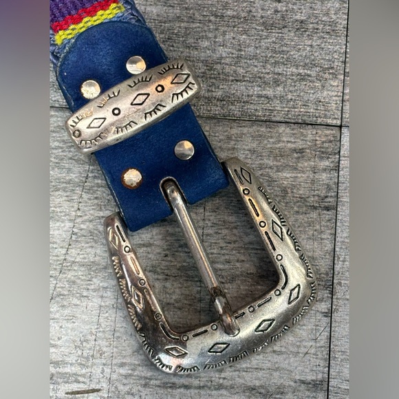 VTG Elite Accessories USA Made 1522 Native Southwest Aztec Womens Belt Fabric - Picture 3 of 16